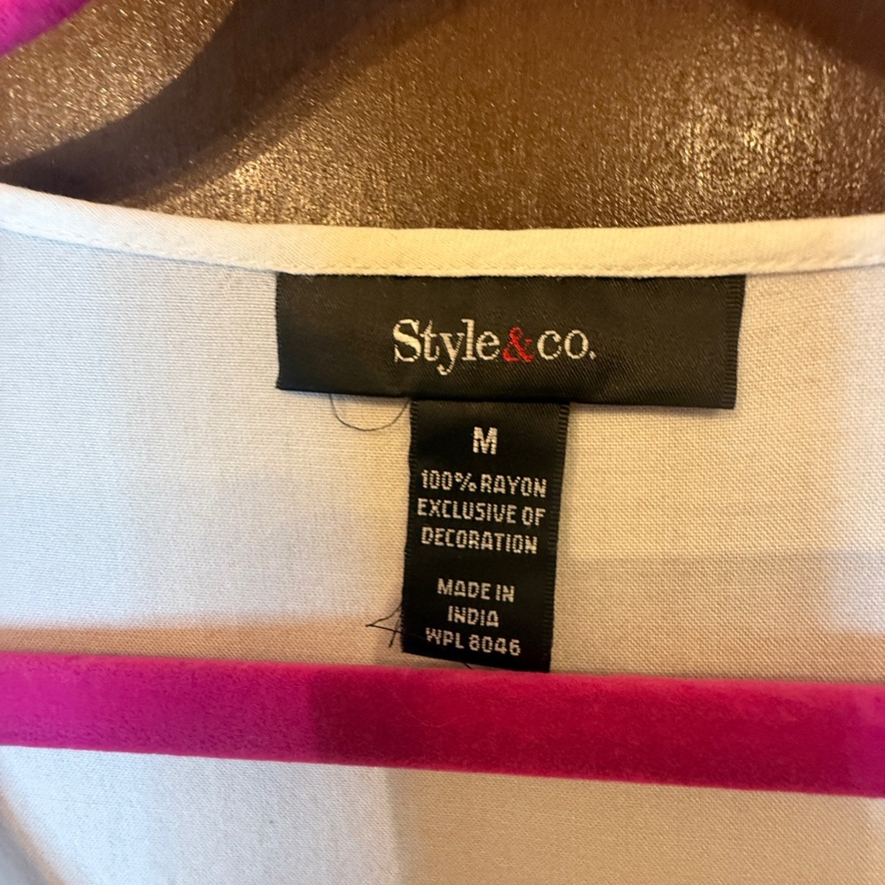 2 piece set Style & Co top and For Cynthia bottom. Skirt & oversized top. Size M - Picture 3 of 14